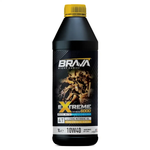 Brava Extreme 6000 4T 10W-40 Motor Yağı - Yarı Sentetik Motosiklet Yağı 1L resmi