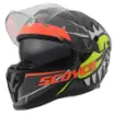 Scoyco 869 Shark Full Face Motosiklet Kaskı - Güneş Vizörlü Intercom Uyumlu resmi