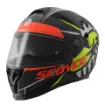 Scoyco 869 Shark Full Face Motosiklet Kaskı - Güneş Vizörlü Intercom Uyumlu resmi