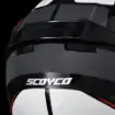 Scoyco 669 Shuttle Open Face Motosiklet Kaskı - Yarım Camlı Güneş Vizörlü resmi