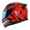 Fazer FX 211 Fantastic Red Full Face Motosiklet Kaskı - Güneş Vizörlü ABS resmi