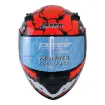 Fazer FX 211 Fantastic Red Full Face Motosiklet Kaskı - Güneş Vizörlü ABS resmi