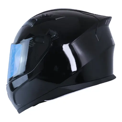 Fazer FX 211 Black Full Face Motosiklet Kaskı - Güneş Vizörlü ABS resmi