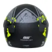 MTS FX 101 Neon Camo Yarım Camlı Motosiklet Kaskı - CE Onaylı Hafif ABS resmi
