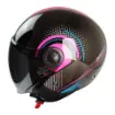 MTS FX 101 Pink Woman Yarım Camlı Motosiklet Kaskı - CE Onaylı Hafif ABS resmi