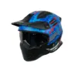 Sway SW X2 Tokyo Trooper Blue Red Modüler Kask - ECE 22.06 Double Vizör resmi
