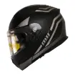 MTS M-966 V2 WX20 Gri Çene Açılır Motosiklet Kaskı - Güneş Vizörlü ABS resmi