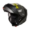 MTS M-966 V2 WX20 Gri Çene Açılır Motosiklet Kaskı - Güneş Vizörlü ABS resmi