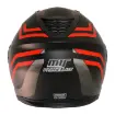 MTS M-966 V2 WX20 Kırmızı Çene Açılır Motosiklet Kaskı - Güneş Vizörlü ABS resmi