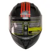 MTS M-966 V2 WX20 Kırmızı Çene Açılır Motosiklet Kaskı - Güneş Vizörlü ABS resmi