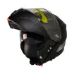 MTS M-966 V2 Mat Siyah Çene Açılır Motosiklet Kaskı - Güneş Vizörlü ABS resmi