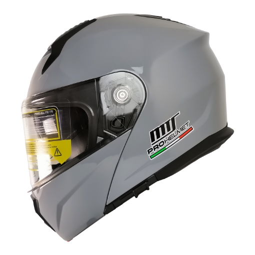 🏍️ MTS M-966 V2 Grey Çene Açılır Motosiklet Kaskı – Güneş Vizörlü, ABS Gövde ve Konforlu Kullanım resmi