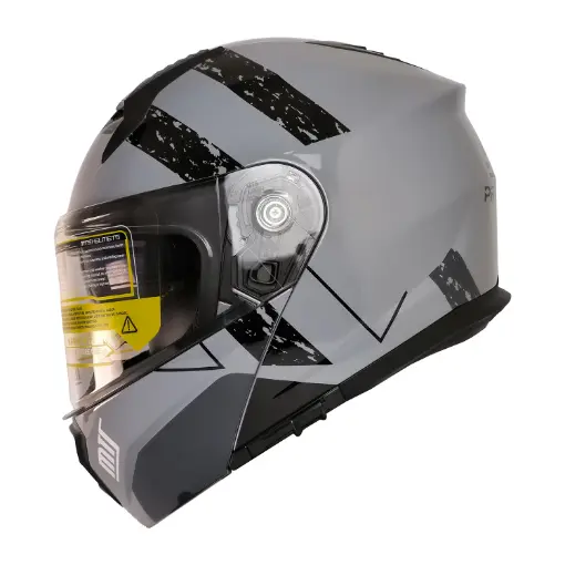 MTS M-966 V2 WX10 Çene Açılır Motosiklet Kaskı - Güneş Vizörlü ABS resmi