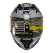 MTS M-966 V2 WX10 Çene Açılır Motosiklet Kaskı - Güneş Vizörlü ABS resmi