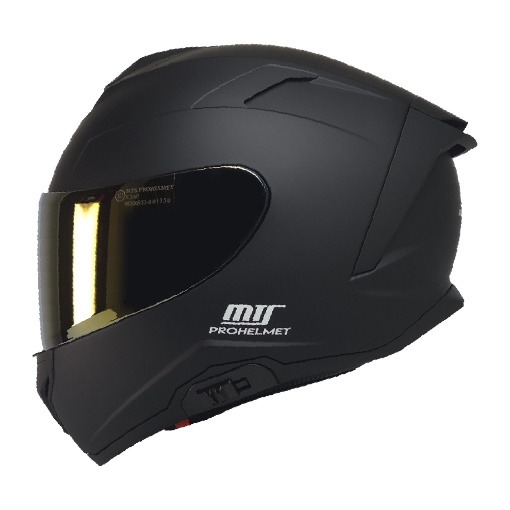 🏍️ MTS X340 Matte Black Full Face Motosiklet Kaskı – Fiber Gövde, Güneş Vizörü ve Intercom Uyumu resmi