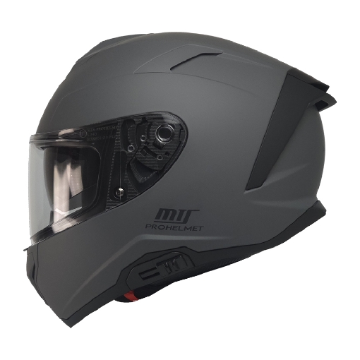 🏍️ MTS X340 Matte Grey Full Face Motosiklet Kaskı – Fiber Gövde, Güneş Vizörü ve Intercom Uyumu resmi