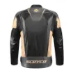 Scoyco JK187 Siyah PU Leather 4 Mevsim Motosiklet Montu - CE Korumalı resmi