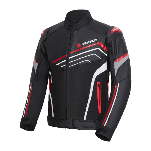 🏍️SCOYCO JK153 Red 4 Mevsim Motosiklet Montu – CE Korumalı, Çıkarılabilir Astar ve Dayanıklı Yapı resmi