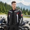 🏍️PROSEV JKT01 Black Red 4 Mevsim Motosiklet Montu – CE Korumalı, Reflektörlü ve Dayanıklı Tasarım resmi