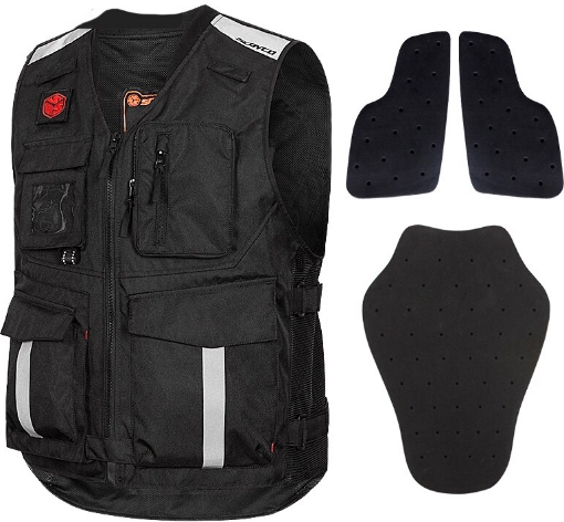 🦺 SCOYCO JK116 Black Reflektörlü Yelek – Yüksek Görünürlük, Koruyucu ve Çok Cepli Tasarım resmi