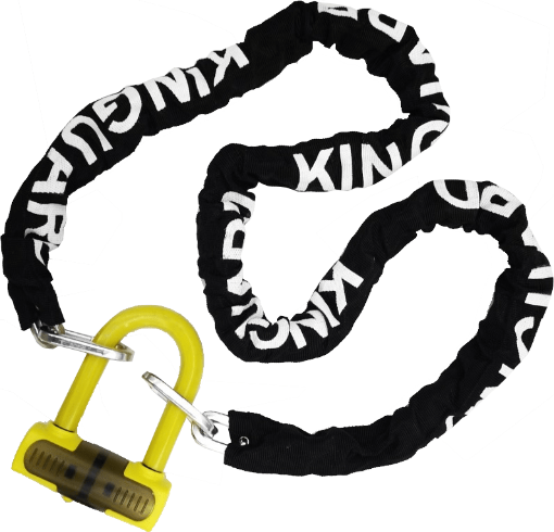Kinguard 6042 Motosiklet Zincir Kilidi - 8mm Kalın Zincir 150cm Güvenlik resmi