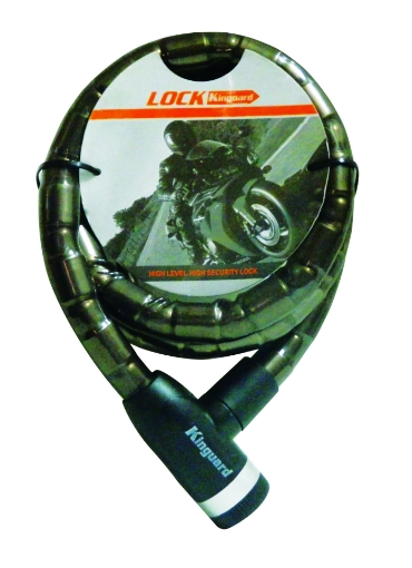 Kinguard 2012 Halat Kilit - 25mm Kalın 150cm Esnek Motosiklet Güvenlik resmi