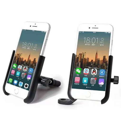 Prosev MP29 Alüminyum Motosiklet Telefon Tutucu - 360° Döner Çift Bağlantı resmi