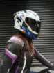 Rivox R2 Geometry Full Face Kask - ECE 22.06 Pinlock Uyumlu Geometrik Tasarım resmi