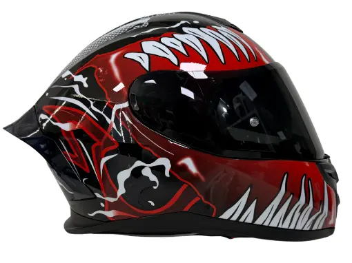 Rivox R1 Venom Full Face Kask - ECE 22.06 Pinlock Uyumlu Agresif Sportif resmi