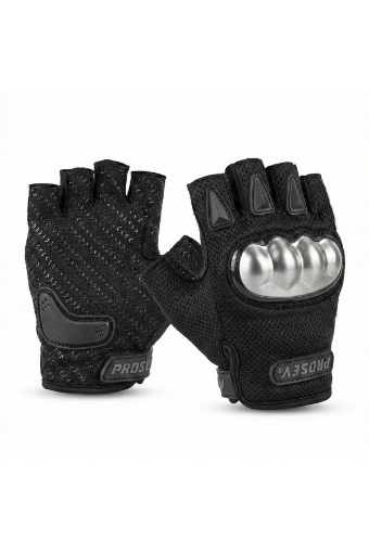 🧤 PROSEV 4250 Yarım Parmak Motosiklet Eldiveni – Sert Korumalı resmi