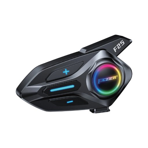 Fazer F25 Bluetooth Kask İntercom - IP67 Bluetooth 5.3 Müzik Navigasyon resmi