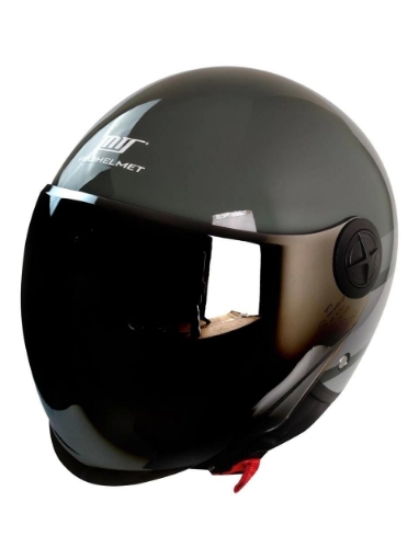 🏍️ MTS FX 101 Nardo Silver Yarım Camlı Motosiklet Kaskı – Hafif Yapı ve Günlük Sürüş Konforu resmi