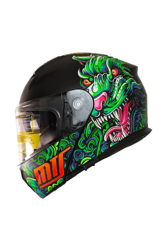 🏍️ MTS M-966 V2 Drago Çene Açılır Motosiklet Kaskı – Güneş Vizörlü, ABS Gövde ve Konforlu Kullanım resmi