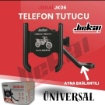 Jiekai JK-06 Ayna Bağlantılı Alüminyum Telefon Tutucu - Titreşimsiz Sağlam resmi