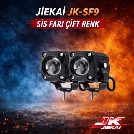 💡 Jiekai JK-SF9 Çift Renk Sis Farı – Güçlü LED ve Çok Modlu Aydınlatma resmi