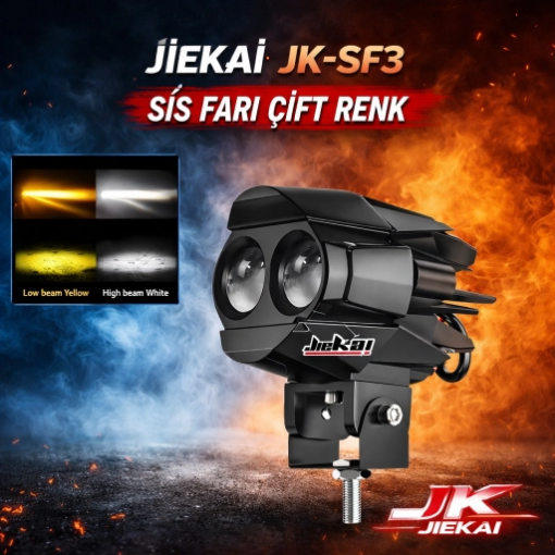 💡 Jiekai JK-SF3 Çift Renk Sis Farı – Güçlü LED ve Çok Modlu Aydınlatma resmi