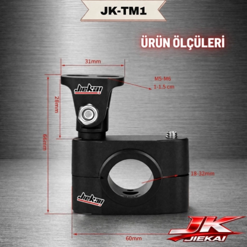 🔩 Jiekai JK-TM1 Universal Sis Far Ayağı – Ekonomik ve Sağlam Montaj Aparatı resmi