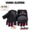 Jiekai JK-YX Pembe Yarım Eldiven - Yazlık Şık ve Konforlu Motosiklet Eldiveni resmi