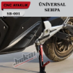 Jiekai SB-001 Gümüş Universal CNC Yan Sehpa Ayaklık - Geniş Tabanlı resmi