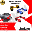 🛵 Jiekai RM-04 Egzoz Koruma Takozu CNC Model Siyah Renk resmi