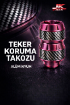 Jiekai KB-37 Universal Ön Teker Takozu Pembe - Aks Korumalı Park Sabitleme resmi