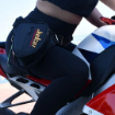 JIEKAI LB-001 Motorcu Bacak Çantası – Karbon Kumaş, Gold Nakışlı resmi