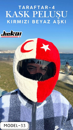 JIEKAI Model-33 Kask Peluşu Taraftar-3 – Tek Ebat resmi