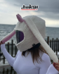 JIEKAI Model-05 Kask Peluşu Pink Devil – Tek Ebat resmi