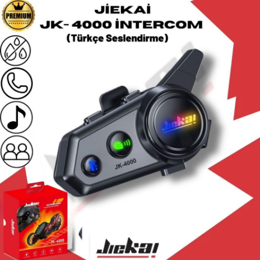 JIEKAI JK-4000 Bluetooth Motosiklet İnterkom resmi