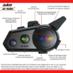 JIEKAI JK-4000 Bluetooth Motosiklet İnterkom resmi