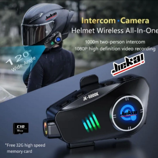 JIEKAI JK-6000K Kameralı Bluetooth Motosiklet İnterkom resmi