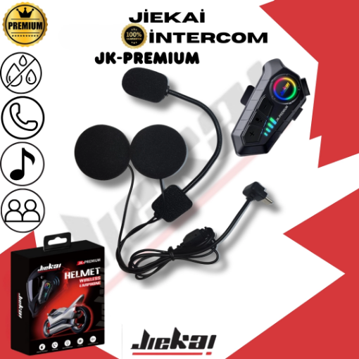 JIEKAI JK-700 Premium Bluetooth Motosiklet İnterkom resmi